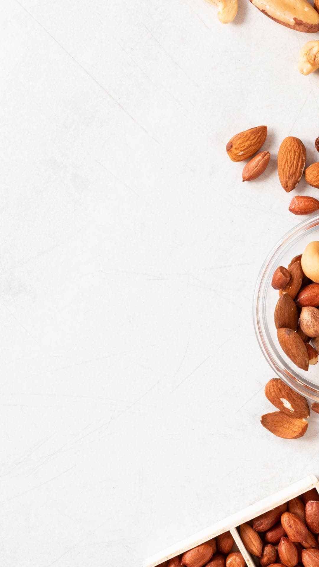 Fresh nuts and ingredients